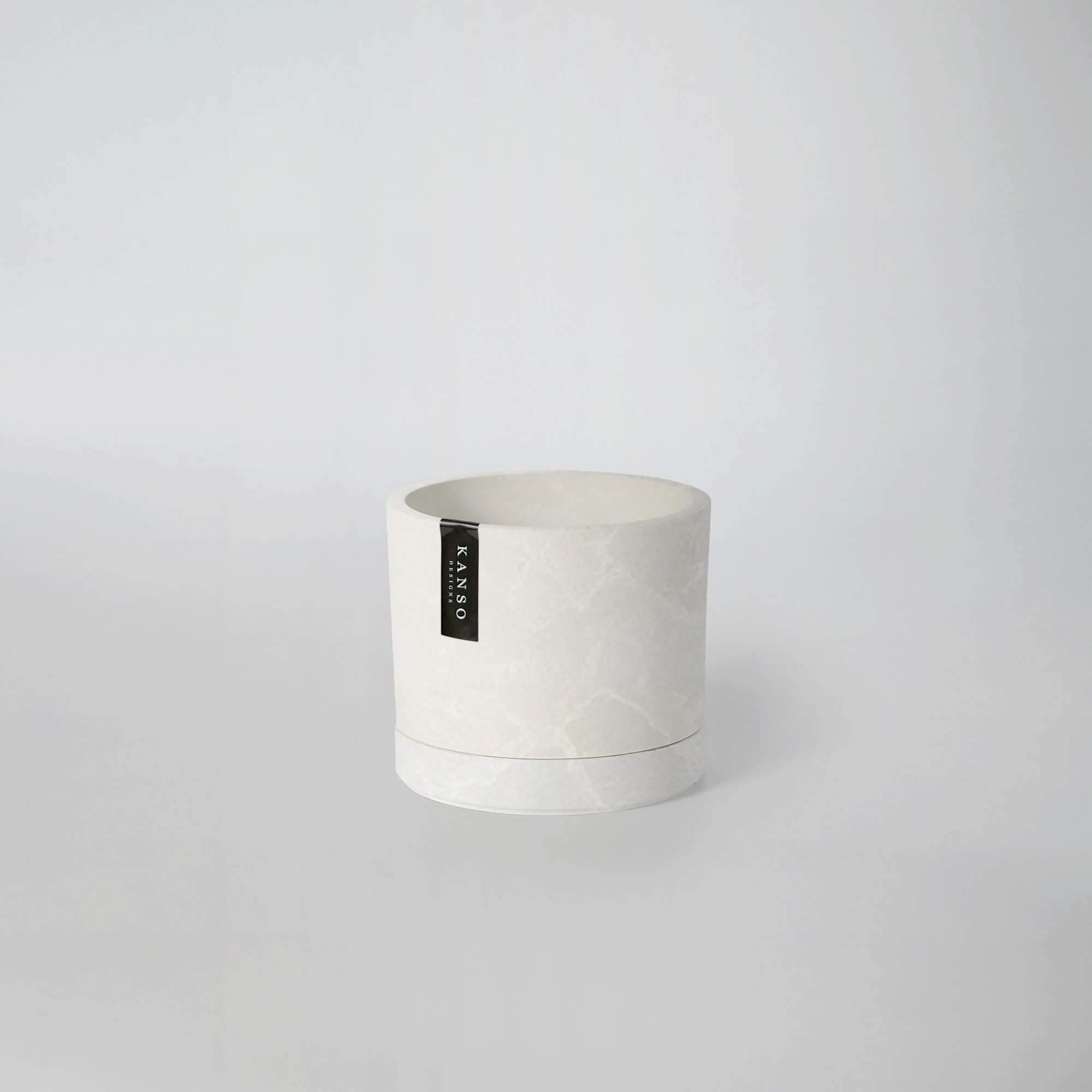 3.5" Mini Planter | White Stone