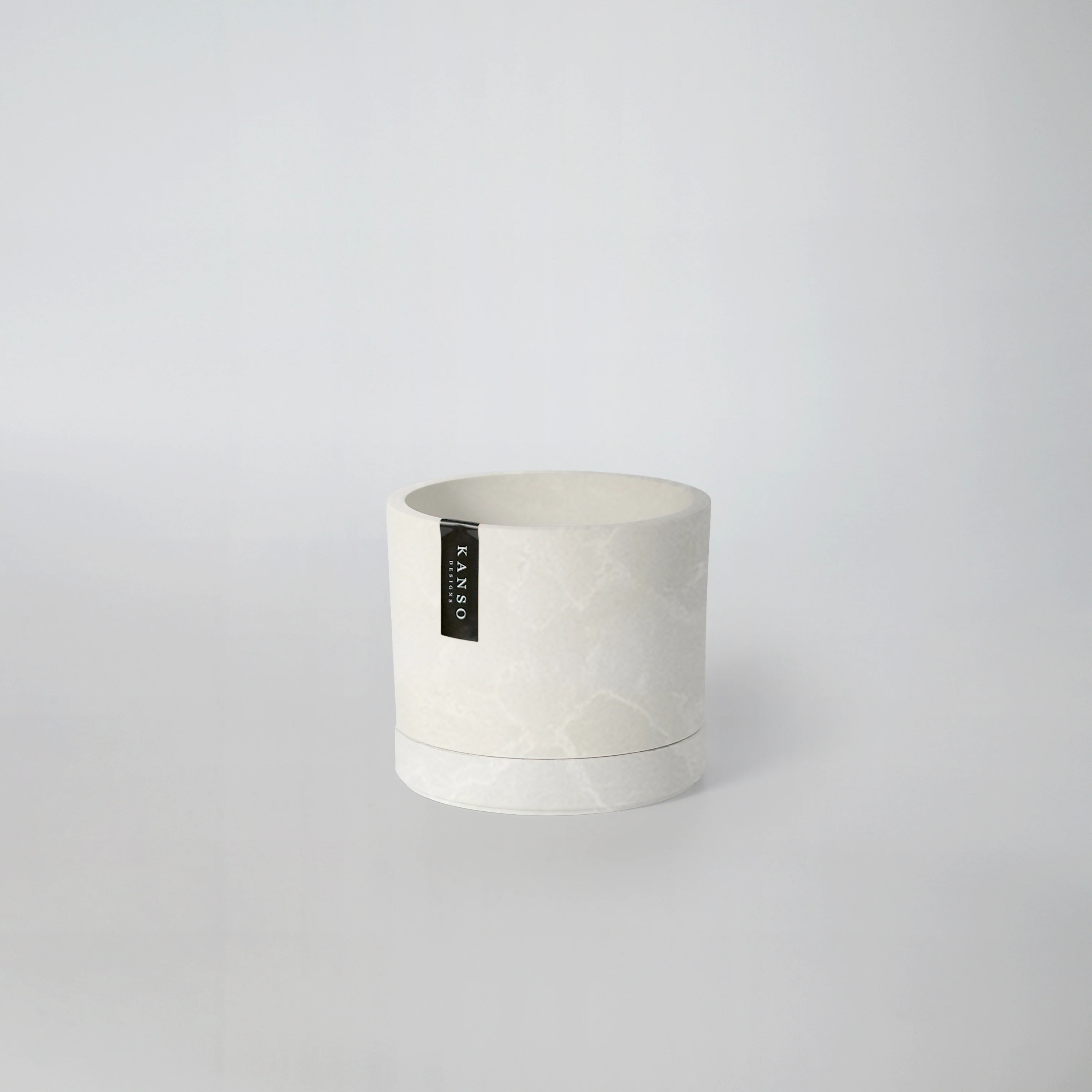 3.5" Mini Planter | White Stone