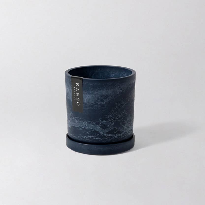 4" Signature Planter & Saucer | Blue