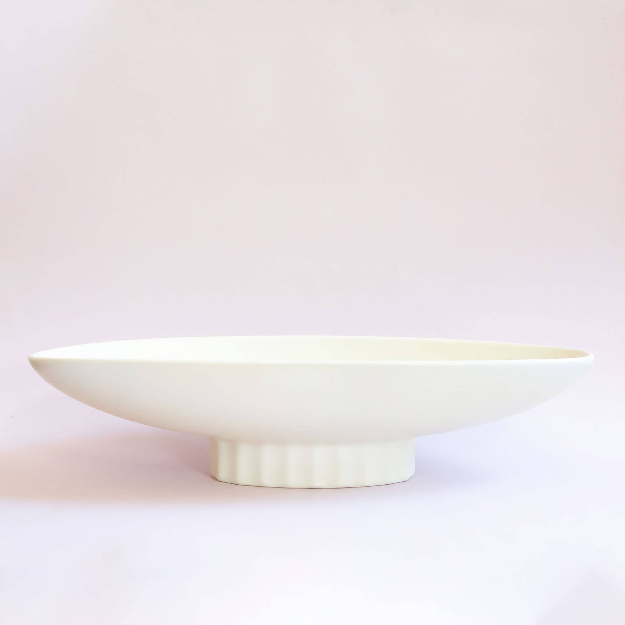 Luna Boat Bowl | Vintage White
