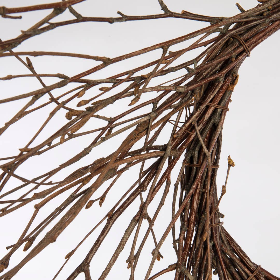 24" Twig Natural Wreath