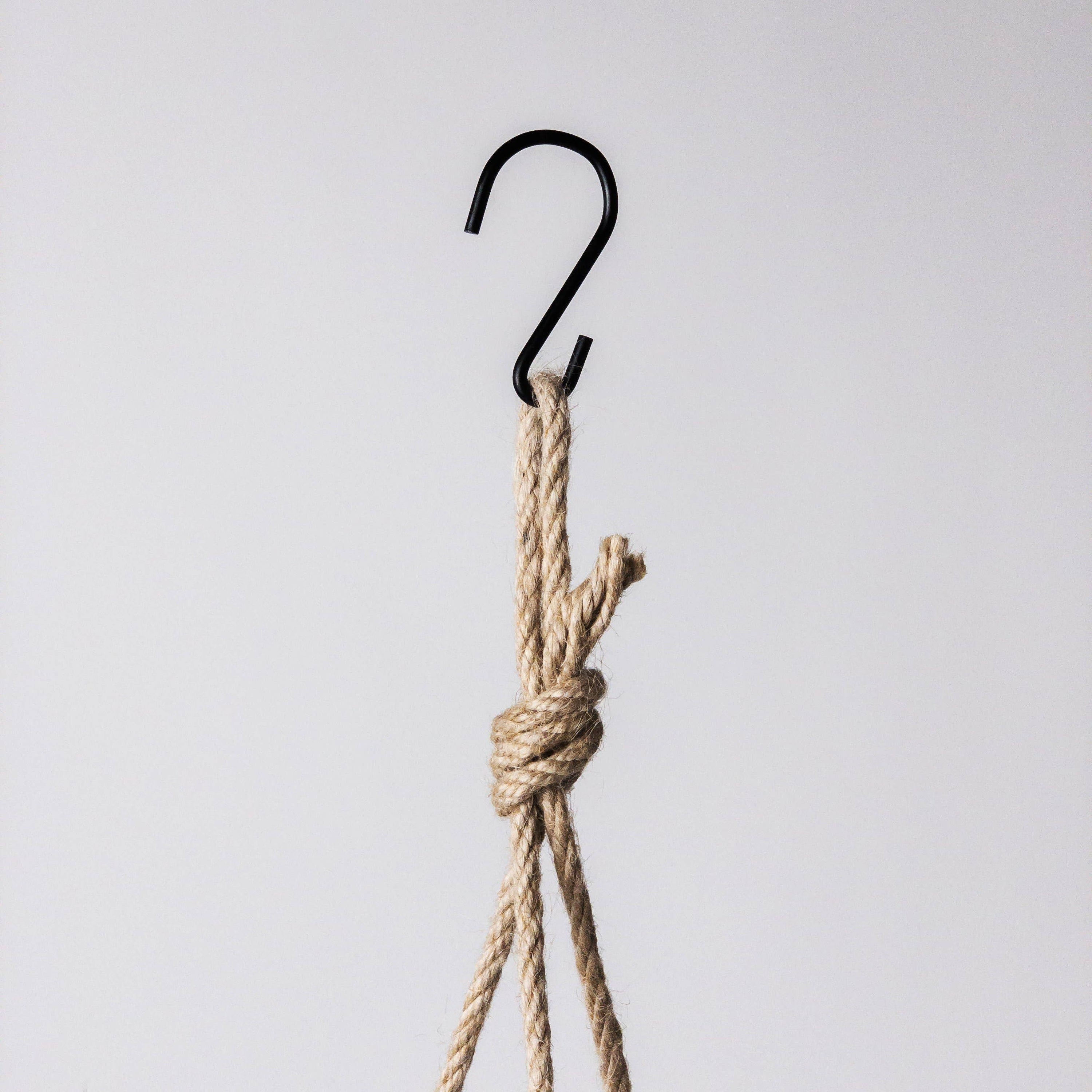 12" Signature Hanging Planter | White Stone