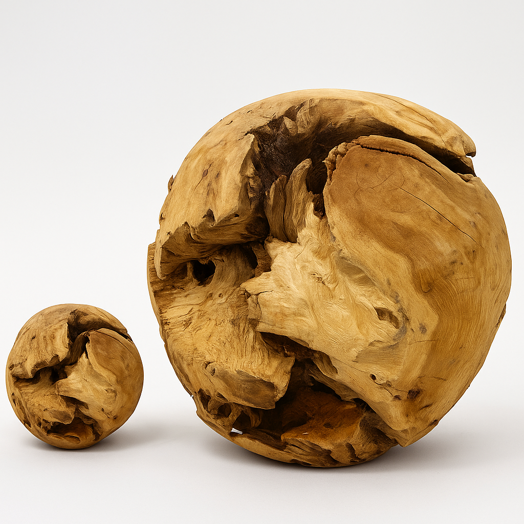 Large Wooden Accent Ball